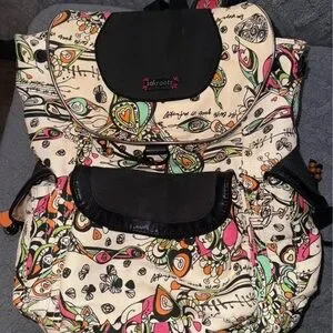 Sakroots | Bags | Sakroots Black And Orange Backpack Vibrant  display picture 2